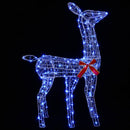 vidaXL 3D karácsonyi rénszarvas LOVIISA 110 LED Kék 70 x 26 x 100 cm