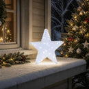 vidaXL 3D karácsonyi csillag 50 LED Hideg fehér 55 x 53,5 x 10 cm