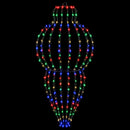 vidaXL Karácsonyi csúcsdísz világítás 2 db 640 LED Többszínű