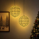 vidaXL Karácsonyi csúcsdísz világítás 2 db 600 LED Meleg fehér