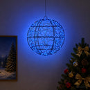 vidaXL Karácsonyi csúcsdísz világítás 300 LED Kék Átmérő 30 x 32 cm
