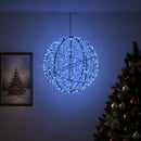 vidaXL Karácsonyi csúcsdísz világítás 500 LED Kék Átmérő 40 x 42 cm