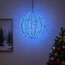 vidaXL Karácsonyi csúcsdísz világítás 950 LED Kék Átmérő 60 x 63 cm