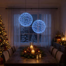 vidaXL Karácsonyi csúcsdísz világítás 2 db 1900 LED Kék Ø 60 x 63 cm