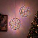 vidaXL Karácsonyi csúcsdísz világítás 2 db 1000 LED Többszínű