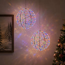 vidaXL Karácsonyi csúcsdísz világítás 2 db 1500 LED Többszínű