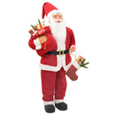 vidaXL Mikulás-figura Piros 110 cm Poliészter