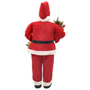 vidaXL Mikulás-figura Piros 110 cm Poliészter