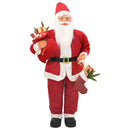 vidaXL Mikulás-figura Piros 110 cm Poliészter