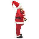 vidaXL Mikulás-figura Piros 180 cm Poliészter
