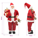 vidaXL Mikulás-figura Piros 180 cm Poliészter