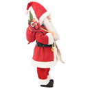 vidaXL Mikulás-figura Piros 46 cm Poliészter