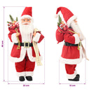 vidaXL Mikulás-figura Piros 46 cm Poliészter