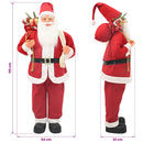 vidaXL Mikulás-figura Piros 110 cm Poliészter