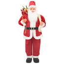 vidaXL Mikulás-figura Piros 180 cm Poliészter