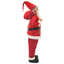 vidaXL Mikulás-figura Piros 180 cm Poliészter