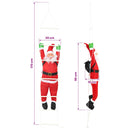 vidaXL Létrás Mikulás Piros 30 x 15 x 170 cm Poliészter