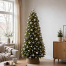 vidaXL Karácsonyi Díszgömb Készlet 120 db Szürke Átm. 6 cm Műanyag