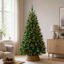 vidaXL Karácsonyi Díszgömb Készlet 61 db Zöld Átm. 6 cm Műanyag