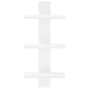 vidaXL Falpolc Fehér 30 x 13,5 x 64,5 cm Szerelt Fa