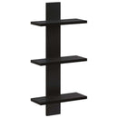 vidaXL Falpolc Fekete Tölgy 30 x 13,5 x 64,5 cm Szerelt Fa