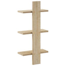 vidaXL Falpolc Sonoma Tölgy 30 x 13,5 x 64,5 cm Szerelt Fa