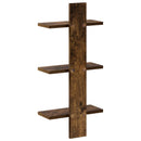 vidaXL Falpolc Füstös Tölgy 30 x 13.5 x 64.5 cm Szerelt Fa