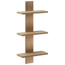 vidaXL Falpolc Kézműves Tölgy 30 x 13,5 x 64,5 cm Szerelt Fa