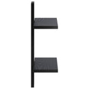 vidaXL Falpolc Fekete Tölgy 30 x 13,5 x 43 cm Szerelt Fa