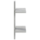 vidaXL Falpolc Betonszürke 30 x 13.5 x 43 cm Szerelt Fa