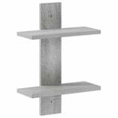 vidaXL Falpolc Szürke Sonoma 30 x 13,5 x 43 cm Szerelt Fa