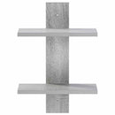 vidaXL Falpolc Szürke Sonoma 30 x 13,5 x 43 cm Szerelt Fa