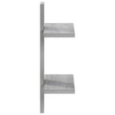 vidaXL Falpolc Szürke Sonoma 30 x 13,5 x 43 cm Szerelt Fa