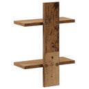 vidaXL Falpolc Antik Fa 30 x 13.5 x 43 cm Szerelt Fa