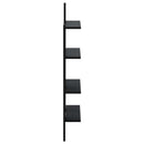 vidaXL Falpolc Fekete Tölgy 61 x 13,5 x 105 cm Szerelt Fa