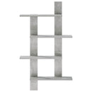vidaXL Falpolc Betonszürke 61 x 13,5 x 105 cm Szerelt Fa