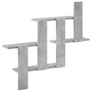 vidaXL Falpolc Betonszürke 85 x 13,5 x 73,5 cm Szerelt Fa