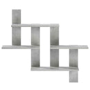 vidaXL Falpolc Betonszürke 85 x 13,5 x 73,5 cm Szerelt Fa