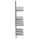 vidaXL Falpolc Betonszürke 85 x 13,5 x 73,5 cm Szerelt Fa