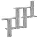 vidaXL Falpolc Szürke Sonoma 85 x 13,5 x 73,5 cm Szerelt Fa
