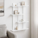 vidaXL Falpolc Fehér 61 x 13,5 x 88 cm Szerelt Fa