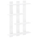 vidaXL Falpolc Fehér 61 x 13,5 x 88 cm Szerelt Fa