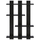 vidaXL Falpolc Fekete Tölgy 61 x 13,5 x 88 cm Szerelt Fa