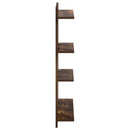 vidaXL Falpolc Füstös Tölgy 61 x 13,5 x 88 cm Szerelt Fa