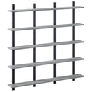 vidaXL Falpolc Szürke Sonoma 102 x 13.5 x 102 cm Szerelt Fa