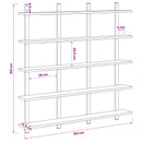vidaXL Falpolc Szürke Sonoma 102 x 13.5 x 102 cm Szerelt Fa