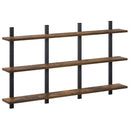 vidaXL Falpolc Füstös Tölgy 102 x 13,5 x 58 cm Szerelt Fa