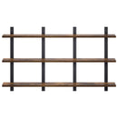 vidaXL Falpolc Füstös Tölgy 102 x 13,5 x 58 cm Szerelt Fa