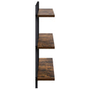 vidaXL Falpolc Füstös Tölgy 102 x 13,5 x 58 cm Szerelt Fa