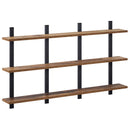 vidaXL Falpolc Antik Fa 102 x 13,5 x 58 cm Szerelt Fa